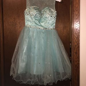 Blue homecoming dress